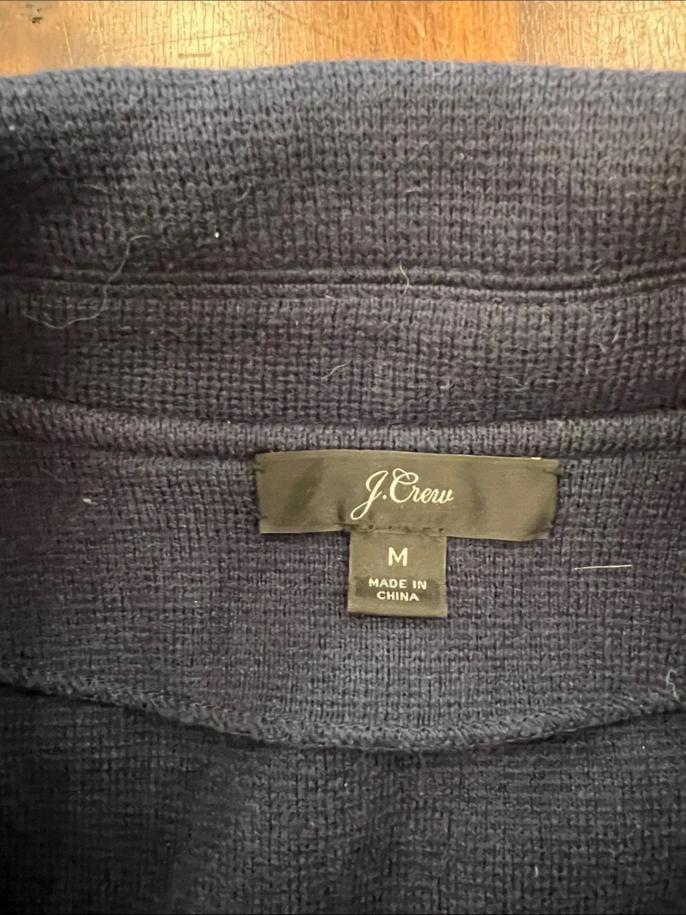J. Crew Navy Open-Front Blazer Coatigan